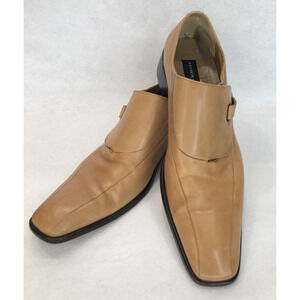 KENNETH COLE NEW YORK Brown Monk Strap Shoes Sz 13 MADE IN ITALY M71230